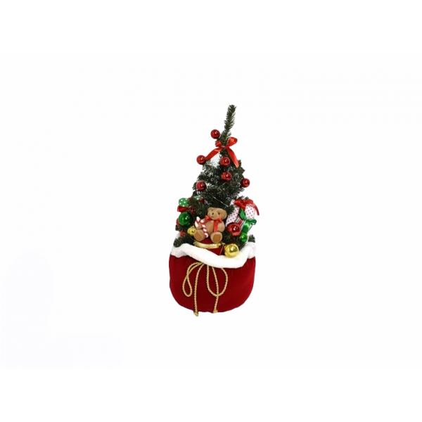 Albero di Natale con Regali nel Sacco